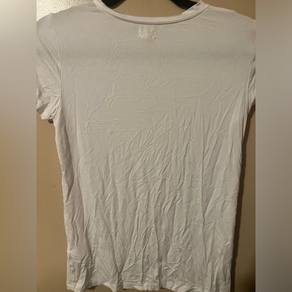 L’agence slim fitted short sleeve t shirt white soft comfy large revolve - Picture 3 of 4